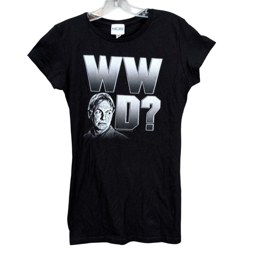 Y2K NCIS TV Show Gibbs WWGD What Would Gibbs Do‎ Graphic T-Shirt Women's L Black
